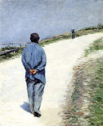 Man Wearing a Blouse by Gustave Caillebotte